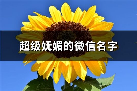 超级妩媚的微信名字(精选371个)