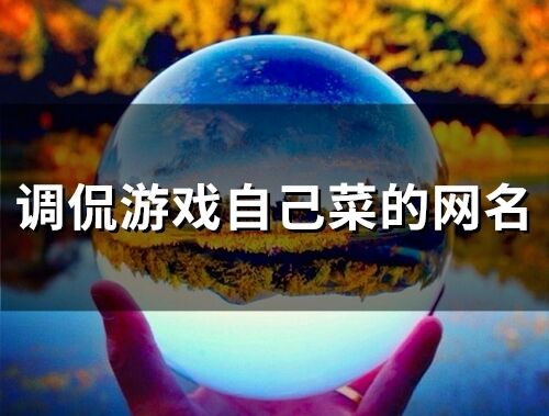 调侃游戏自己菜的网名(61个)