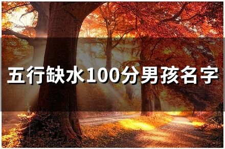 五行缺水100分男孩名字(28个)