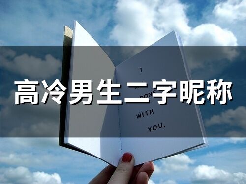 高冷男生二字昵称(100个)