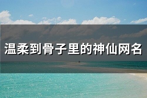 温柔到骨子里的神仙网名(287个)