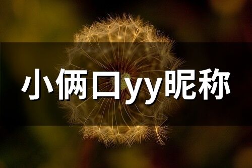 小俩口yy昵称 yy情侣名字