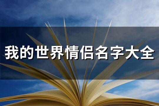 我的世界情侣名字大全(优选115个)