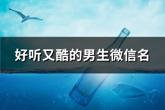 好听又酷的男生微信名(共169个)