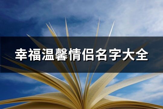 幸福温馨情侣名字大全 幸福的情侣名字(450个)