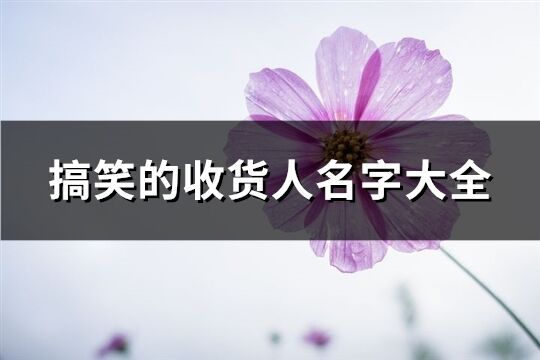 搞笑的收货人名字大全(108个)