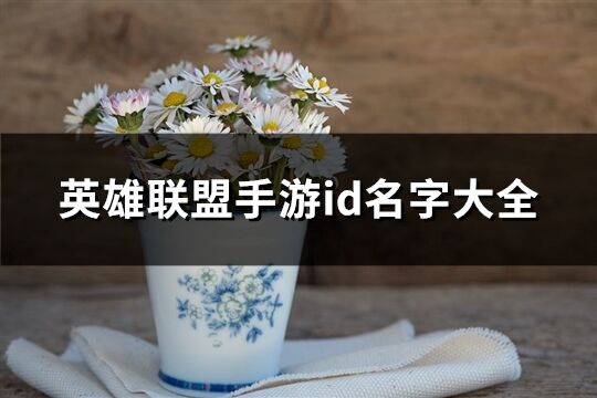 英雄联盟手游id名字大全(优选505个)