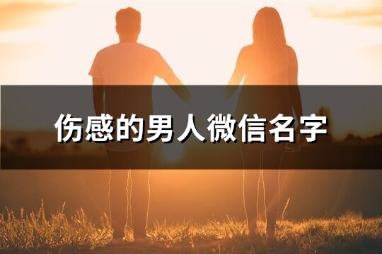 伤感的男人微信名字(优选358个)