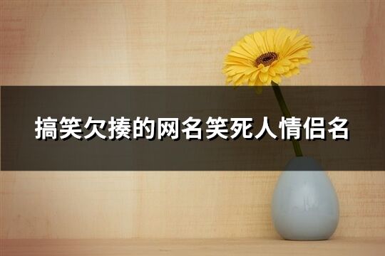 搞笑欠揍的网名笑死人情侣名(优选62个)