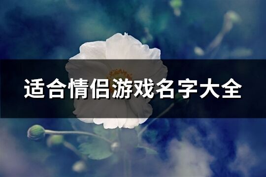 适合情侣游戏名字大全(优选337个)