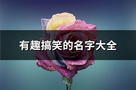 有趣搞笑的名字大全(精选327个)