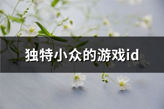 独特小众的游戏id(共157个)