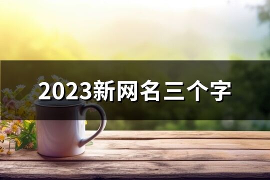 2023新网名三个字(优选1298个)