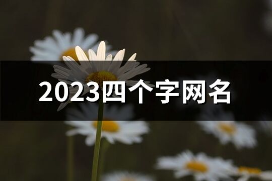 2023四个字网名(783个)