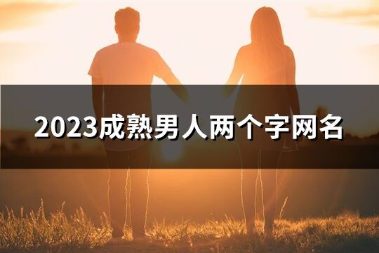 2023成熟男人两个字网名(优选967个)