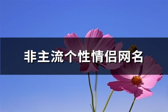 非主流个性情侣网名(优选75个)