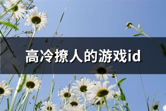 高冷撩人的游戏id(精选465个)