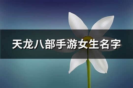 天龙八部手游女生名字(精选522个)