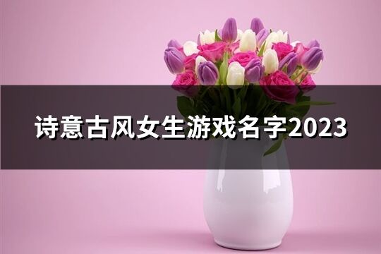 诗意古风女生游戏名字2023(93个)