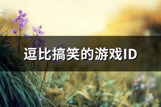 逗比搞笑的游戏ID(优选305个)