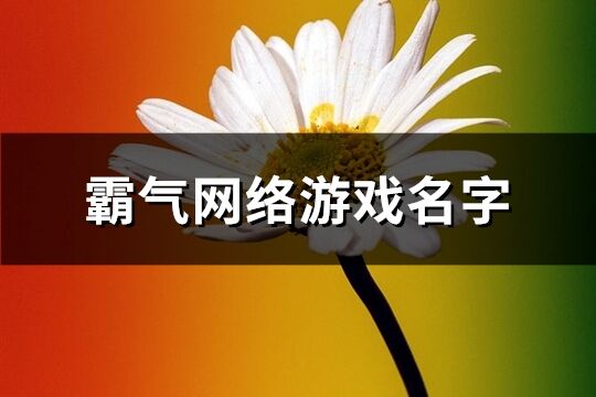 霸气网络游戏名字(308个)