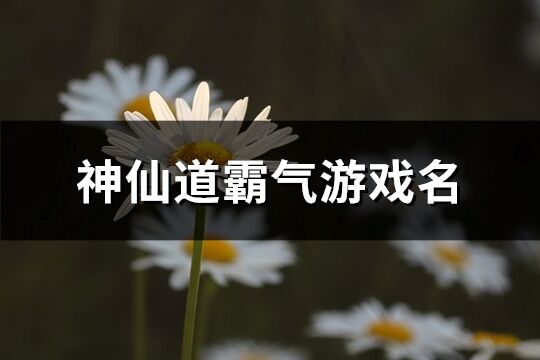 神仙道霸气游戏名(101个)