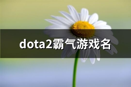 dota2霸气游戏名(337个)