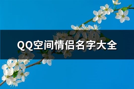 QQ空间情侣名字大全(精选74个)