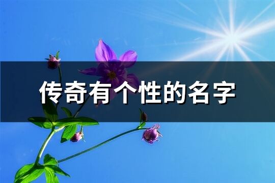 传奇有个性的名字(741个)