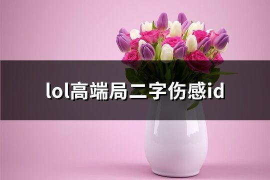 lol高端局二字伤感id(优选138个)