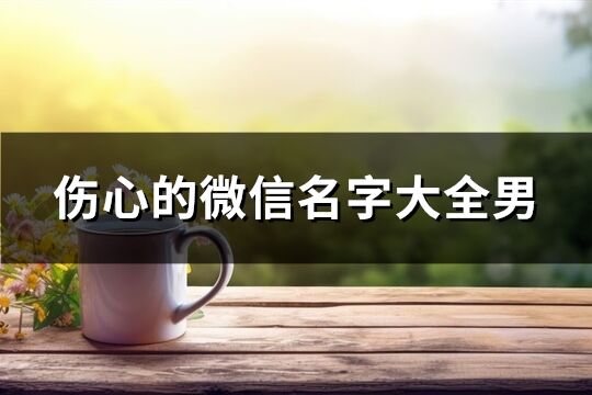 伤心的微信名字大全男(优选716个)