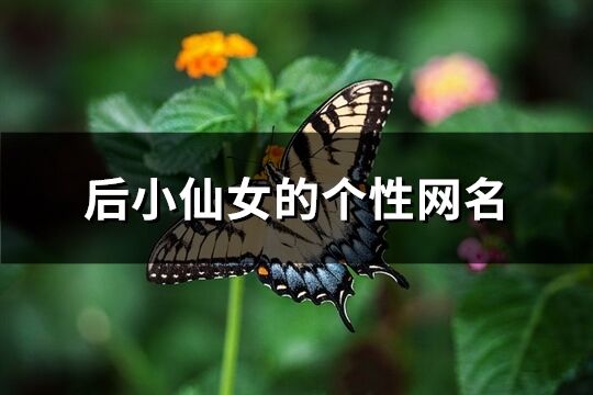 00后小仙女的个性网名(优选255个)