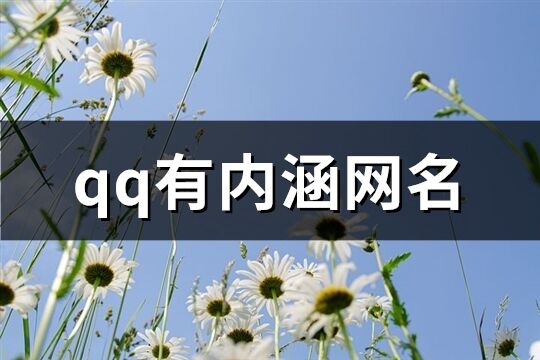 qq有内涵网名(优选137个)