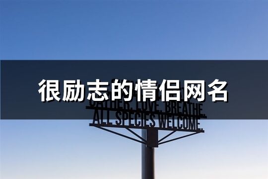 很励志的情侣网名(共132个)