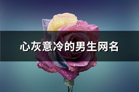 心灰意冷的男生网名(优选218个)