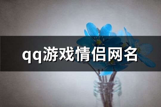 qq游戏情侣网名(优选170个)