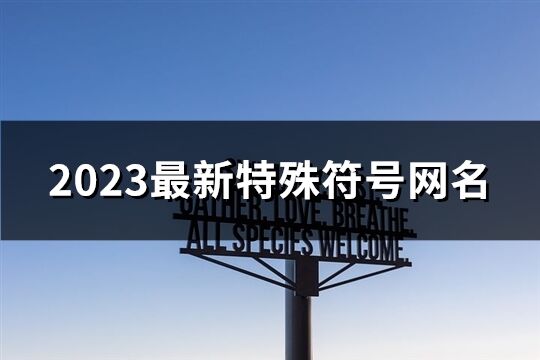 2023最新特殊符号网名(共263个)