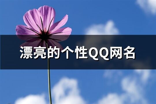 漂亮的个性QQ网名(92个)