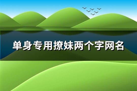 单身专用撩妹两个字网名(精选62个)