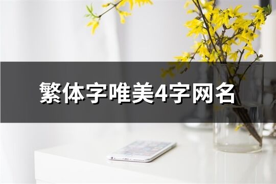 繁体字唯美4字网名(精选656个)