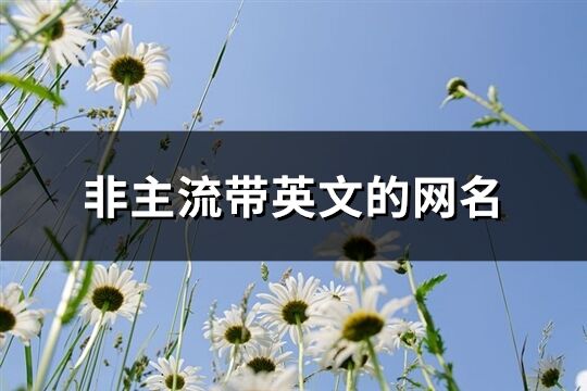 非主流带英文的网名(精选238个)