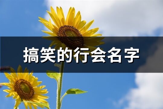 搞笑的行会名字(精选264个)