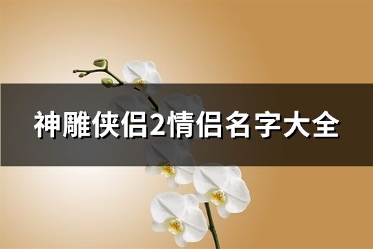 神雕侠侣2情侣名字大全(118个)