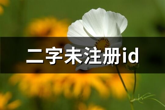 二字未注册id(411个)