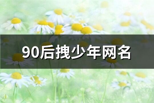 90后拽少年网名(精选229个)