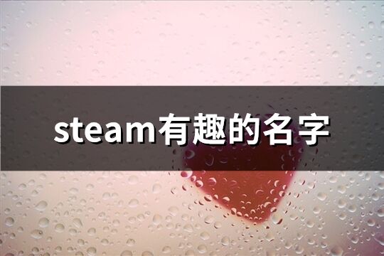 steam有趣的名字(385个)