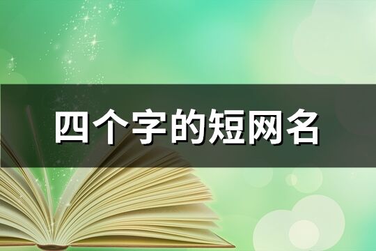 四个字的短网名(共2773个)