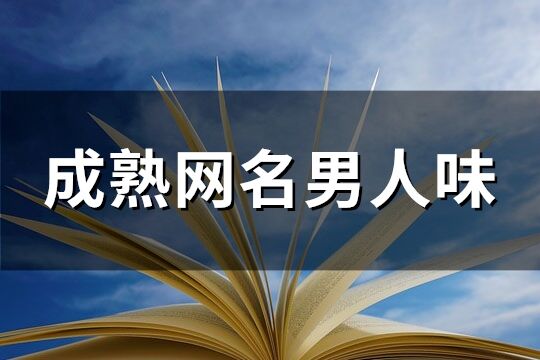 成熟网名男人味(共103个)