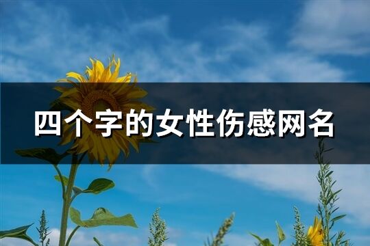 四个字的女性伤感网名(优选259个)