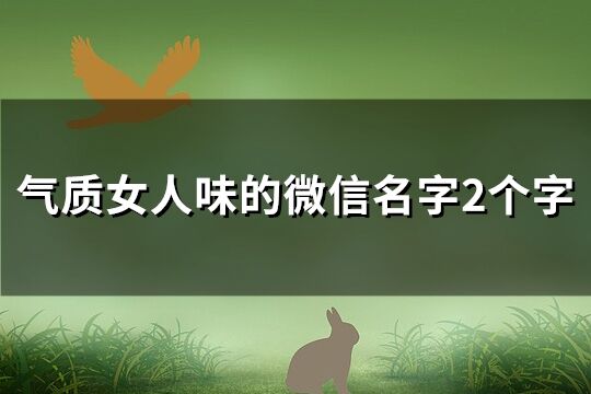 气质女人味的微信名字2个字(共203个)